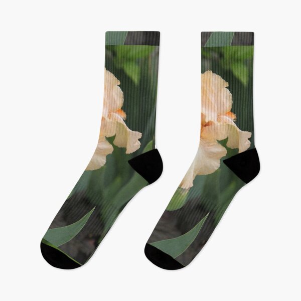 Item preview, Salmon orange pastel iris spring flower	 designed and sold by EstelleRossetti.