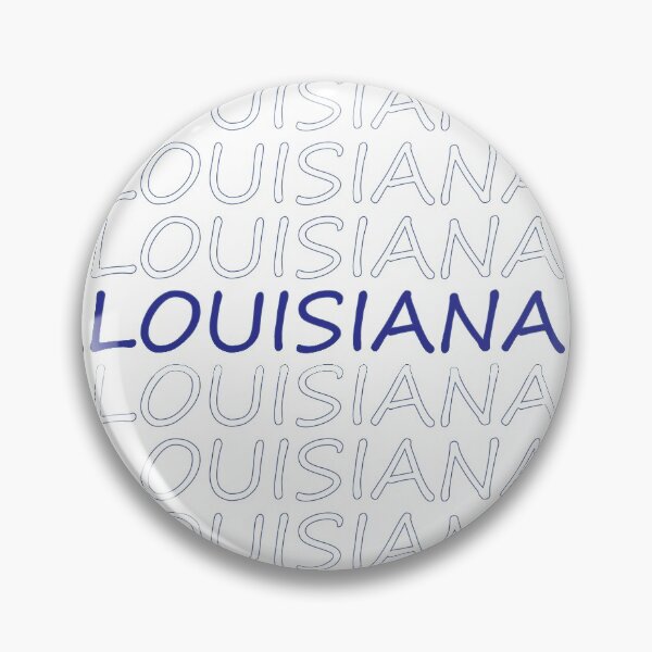 Item preview, Louisiana Repeating Blue Bold Uppercase designed and sold by artbylukas.