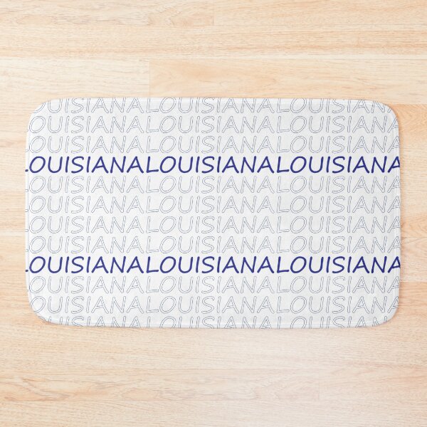 Item preview, Louisiana Repeating Blue Bold Uppercase designed and sold by artbylukas.