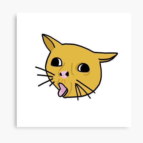 Coughing Cat Meme Canvas Print For Sale By Thishakya Redbubble 4949