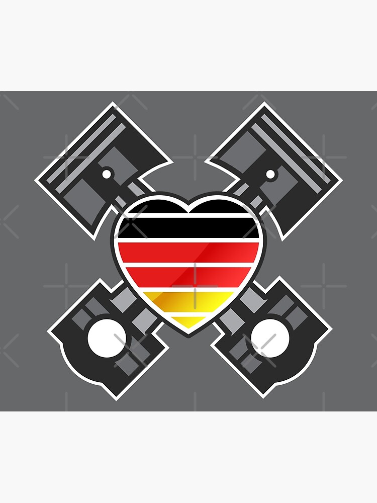 Ich liebe deutsche Technik (Geschenk für Autoliebhaber)' Sticker