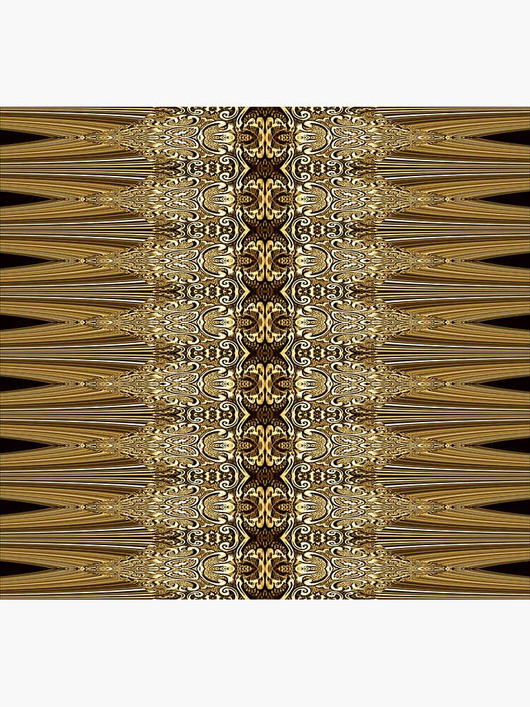 Thumbnail 3 of 3, Sticker, Golden Floral (3) designed and sold by vkdezine.