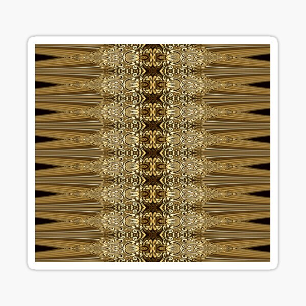 Golden Floral (3) Sticker