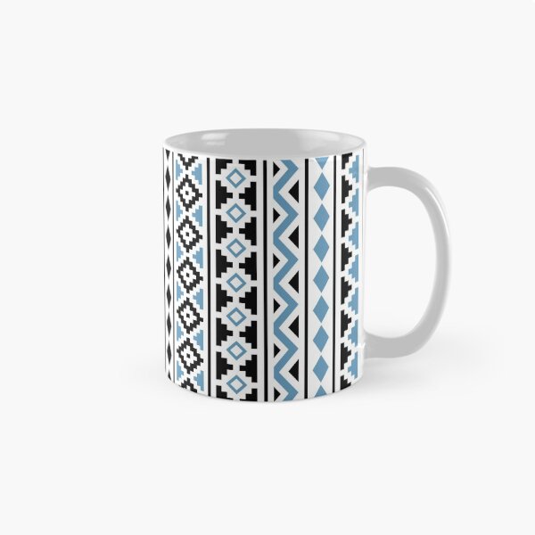 Item preview, Aztec Essence Pattern II Light Blue Black White designed and sold by NataliePaskell.