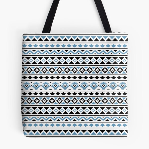 Item preview, Aztec Essence Pattern II Light Blue Black White designed and sold by NataliePaskell.