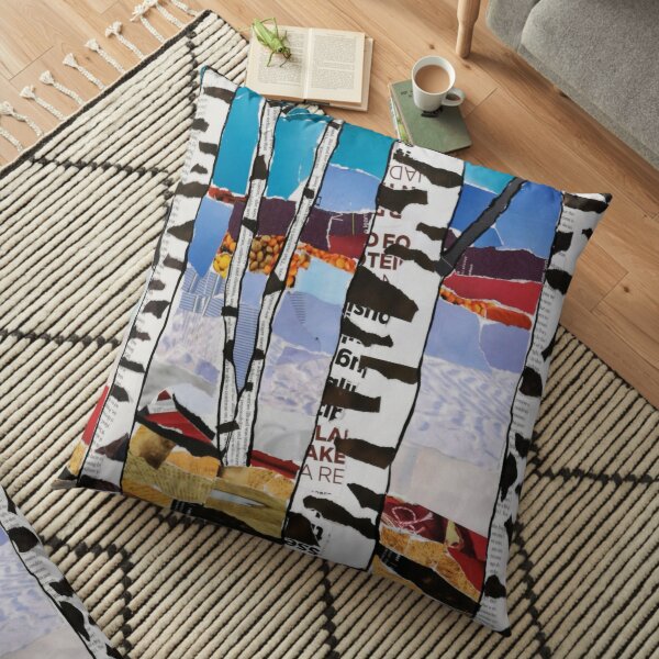 Words on Trees in a Forest Floor Pillow