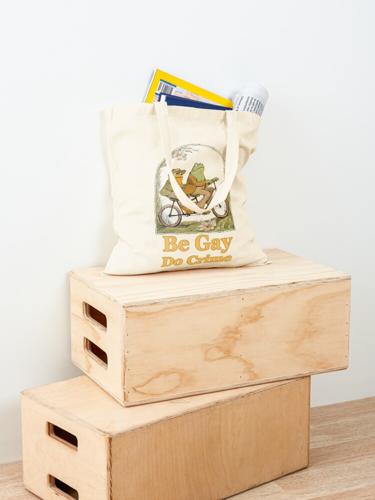 Alternate view of Frog and Toad - Be Gay Do Crime Tote Bag