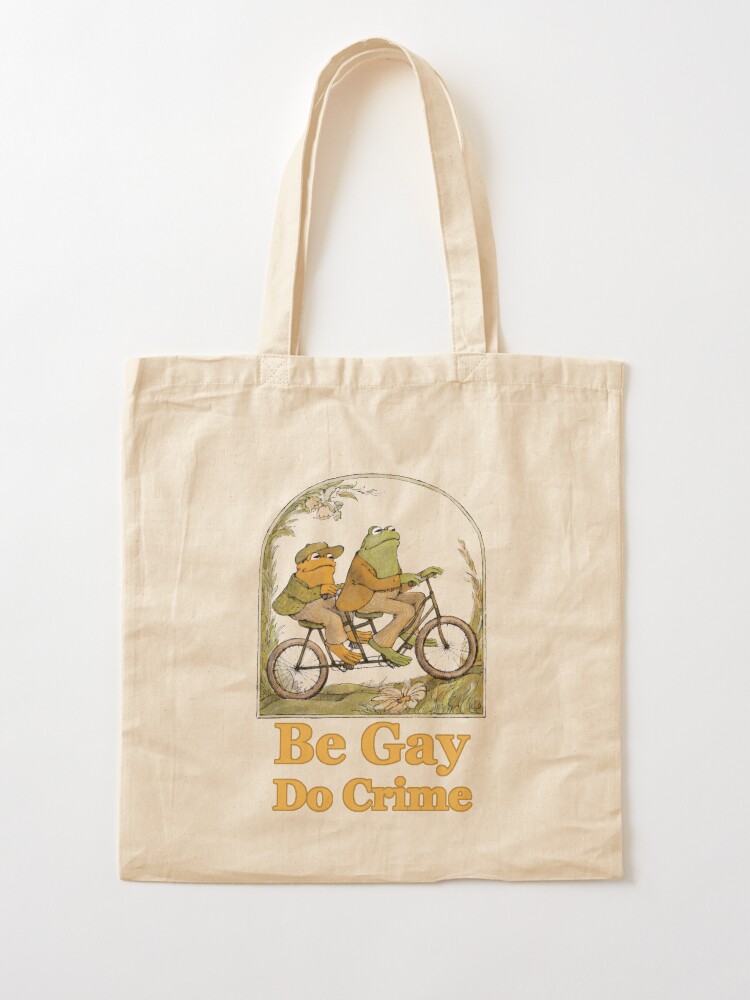 Alternate view of Frog and Toad - Be Gay Do Crime Tote Bag