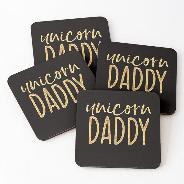 Item preview, Gold unicorn dad father designed and sold by Imutobi.