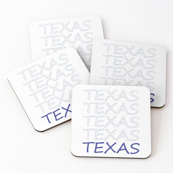 Item preview, Texas Repeating Blue Bold Uppercase designed and sold by artbylukas.