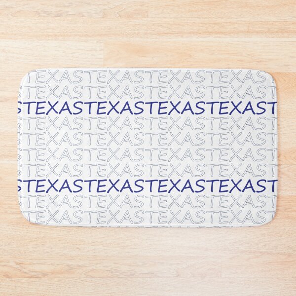 Item preview, Texas Repeating Blue Bold Uppercase designed and sold by artbylukas.