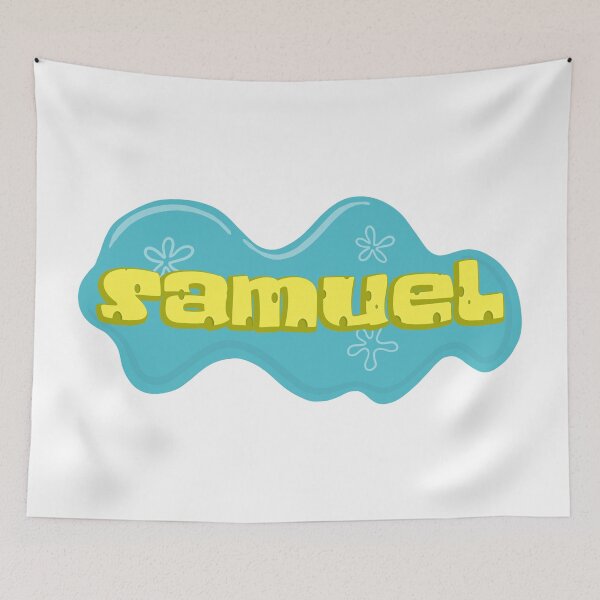 Item preview, Boy Name Samuel in SpongeBob Cartoon Style designed and sold by Space-Bug.
