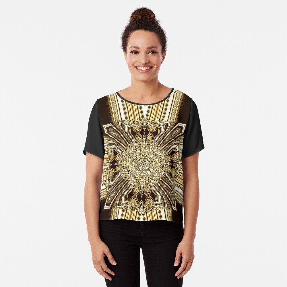 Golden Shield (1) Chiffon Top