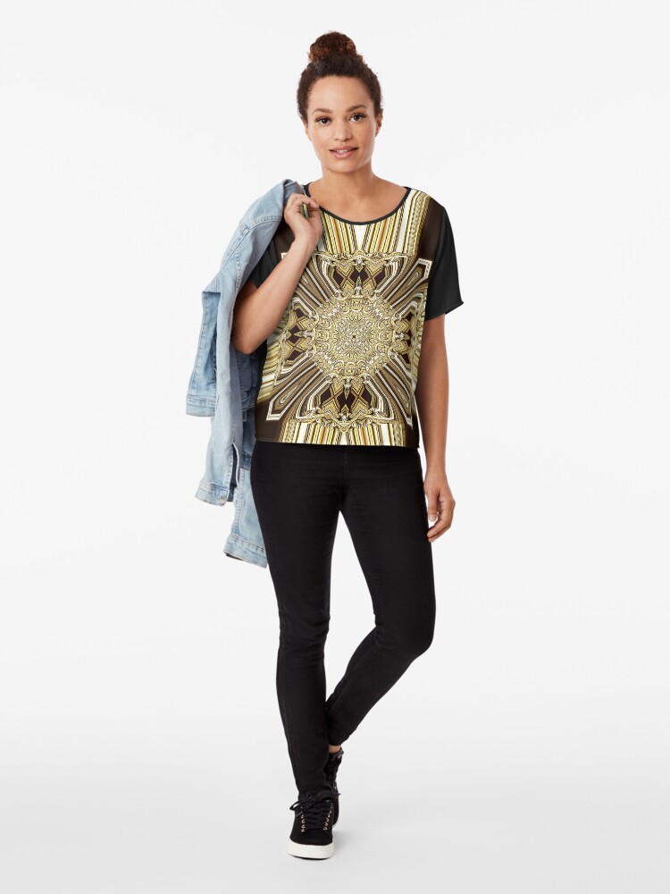 Alternate view of Golden Shield (1) Chiffon Top