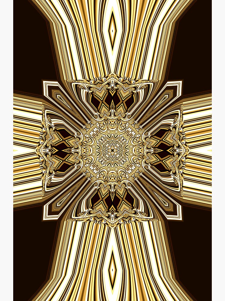 Thumbnail 3 of 3, Sticker, Golden Shield (1) designed and sold by vkdezine.