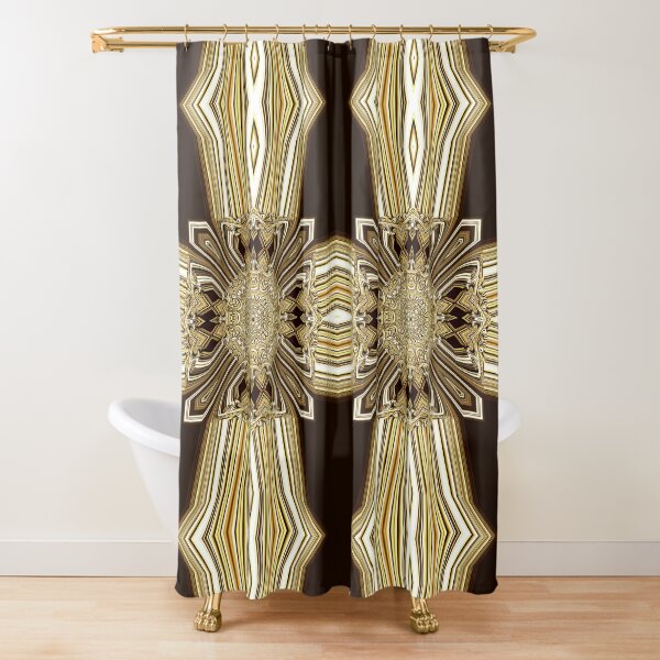 Golden Shield (1) Shower Curtain