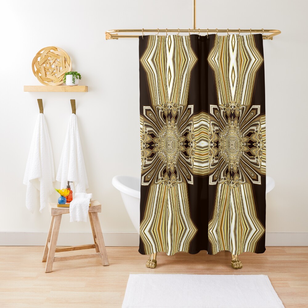 Golden Shield (1) Shower Curtain