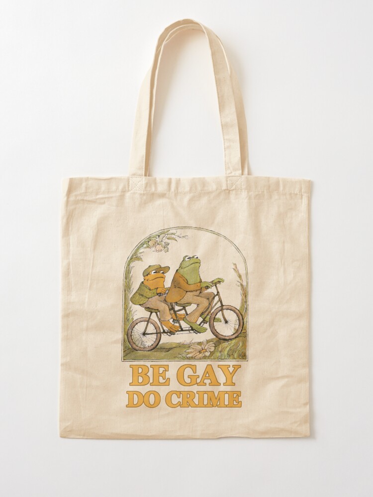 Alternate view of Frog and Toad - Be Gay Do Crime Tote Bag