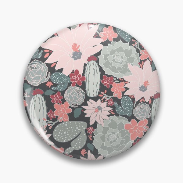 Item preview, Pink, Maroon, and Brown Cactus Floral designed and sold by StudioPosies.