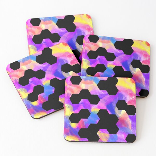 Item preview, Colourful Hexagons designed and sold by wildice-116.