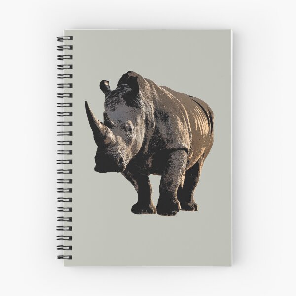 Artikelvorschau, Breitmaulnashorn Farbdruck entworfen und verkauft von designsasstultd.