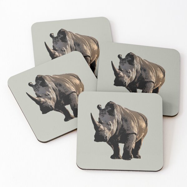 Artikelvorschau, Breitmaulnashorn Farbdruck entworfen und verkauft von designsasstultd.