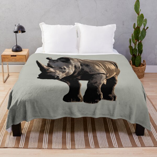 Artikelvorschau, Breitmaulnashorn Farbdruck entworfen und verkauft von designsasstultd.