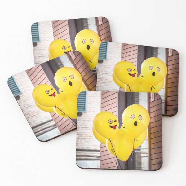 Item preview, Emoji balloons winking and surpised designed and sold by Retro Futurist.