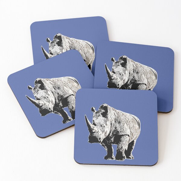Item preview,  White Rhino  White Alternate Print  designed and sold by designsasstultd.