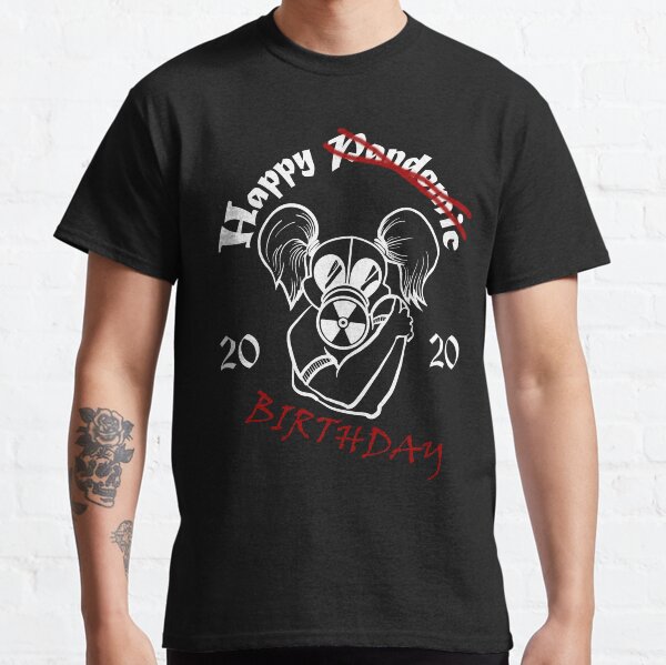 Gas Mask Girl Pandemic Birthday Hug White Classic T-Shirt