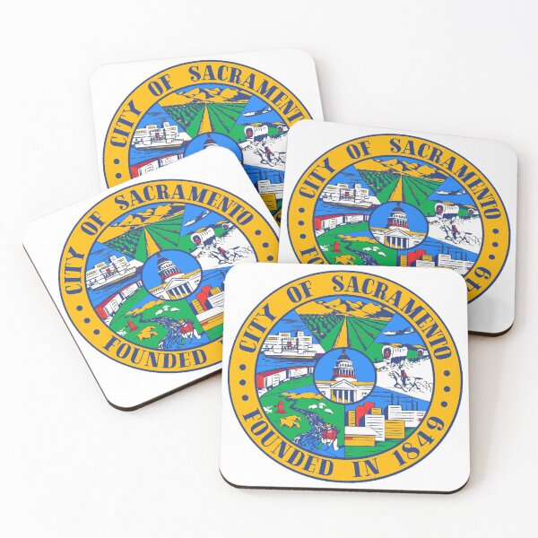 Item preview, Sacramento Flag Seal  designed and sold by Decal Mania.