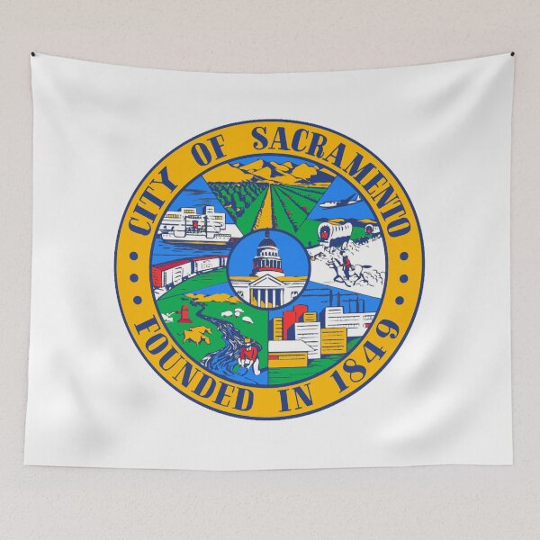 Item preview, Sacramento Flag Seal  designed and sold by Decal Mania.