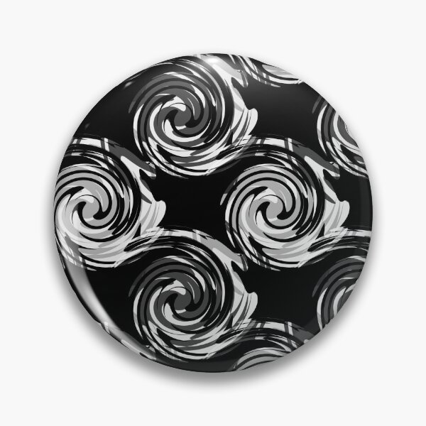 Item preview, Abstract black and white pattern swirls brush stroke designed and sold by fuzzyfox.