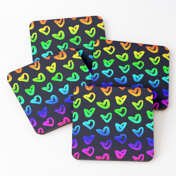 Item preview, Rainbow Love Hearts  designed and sold by madtoyman.