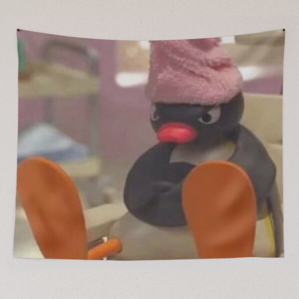 Item preview, Pingu the penguin meme designed and sold by Haya20.
