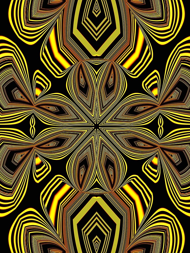 Golden Line Art (1) by vkdezine