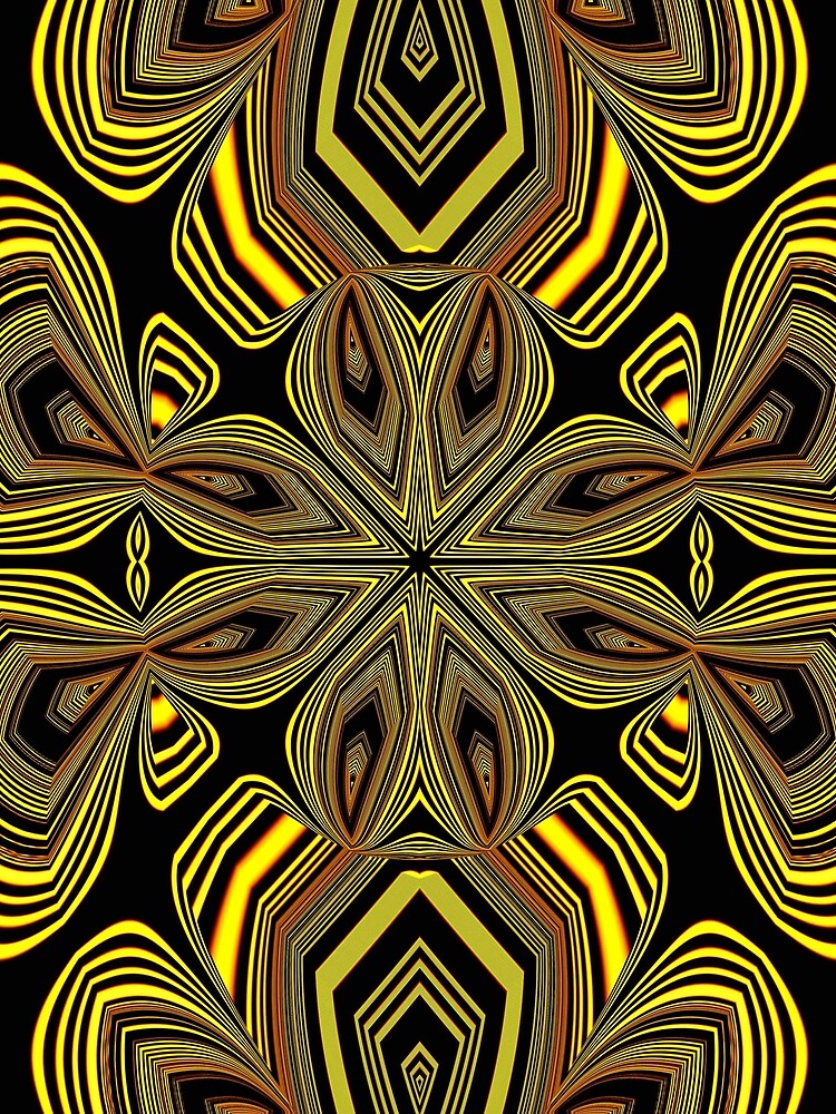 Golden Line Art (1) by vkdezine