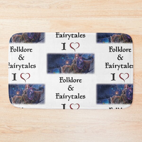 Item preview, I LOVE FOLKLORE AND FAIRY TALES (Black text) designed and sold by johndhalsted.