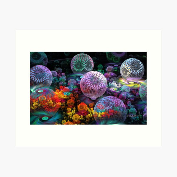 Vista previa del artículo con la obra «3D Espiral Garden», diseñado y vendido por wolfepaw.