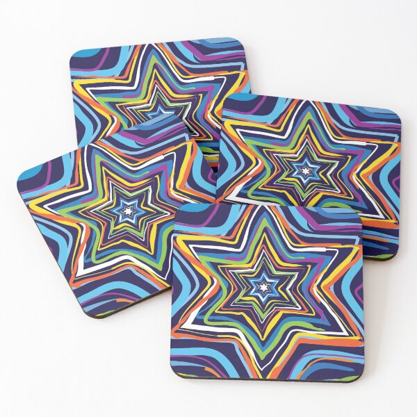 Item preview, Pop Art Jewish Star  Burst Face Mask designed and sold by Boaz Kimelman.