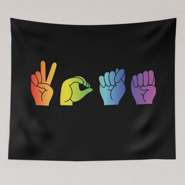 Item preview, Vote in American Sign Language (ASL) ☆ Rainbow designed and sold by averydavage.