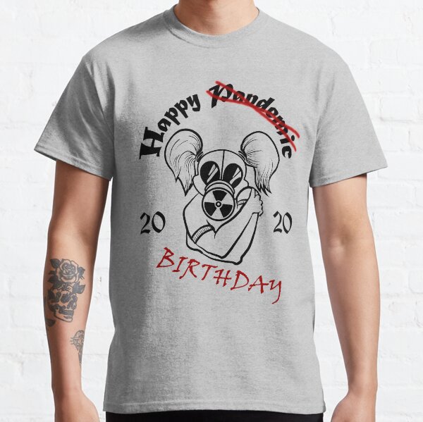 Gas Mask Girl Pandemic Birthday Hug Classic T-Shirt