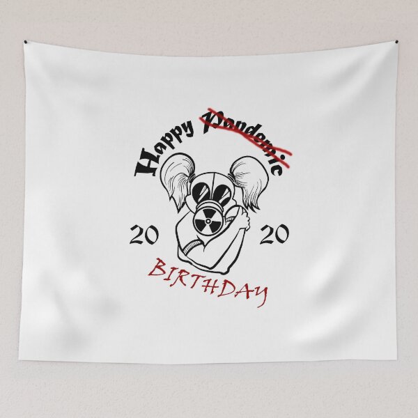 Item preview, Gas Mask Girl Pandemic Birthday Hug designed and sold by IAF-Designs.