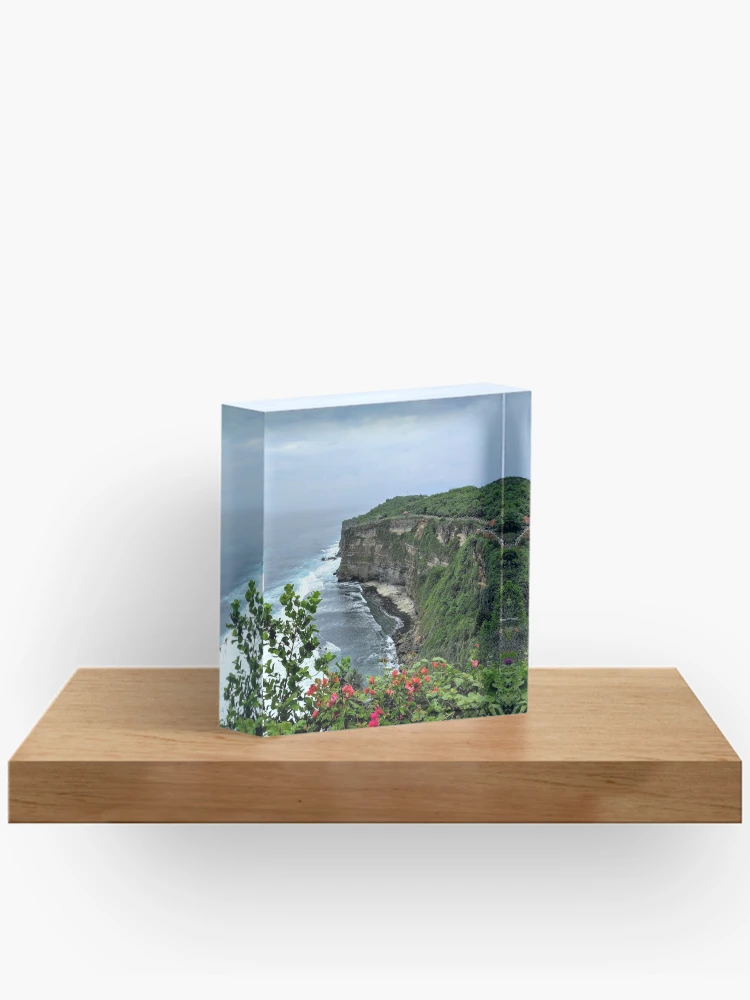 Thumbnail 2 of 5, Acrylic Block, Cliffs In Bali designed and sold by RajasIntuits.