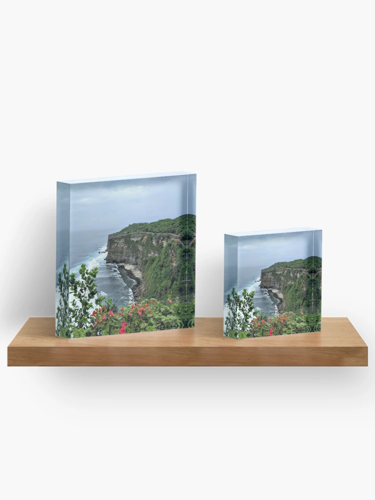 Thumbnail 3 of 5, Acrylic Block, Cliffs In Bali designed and sold by RajasIntuits.