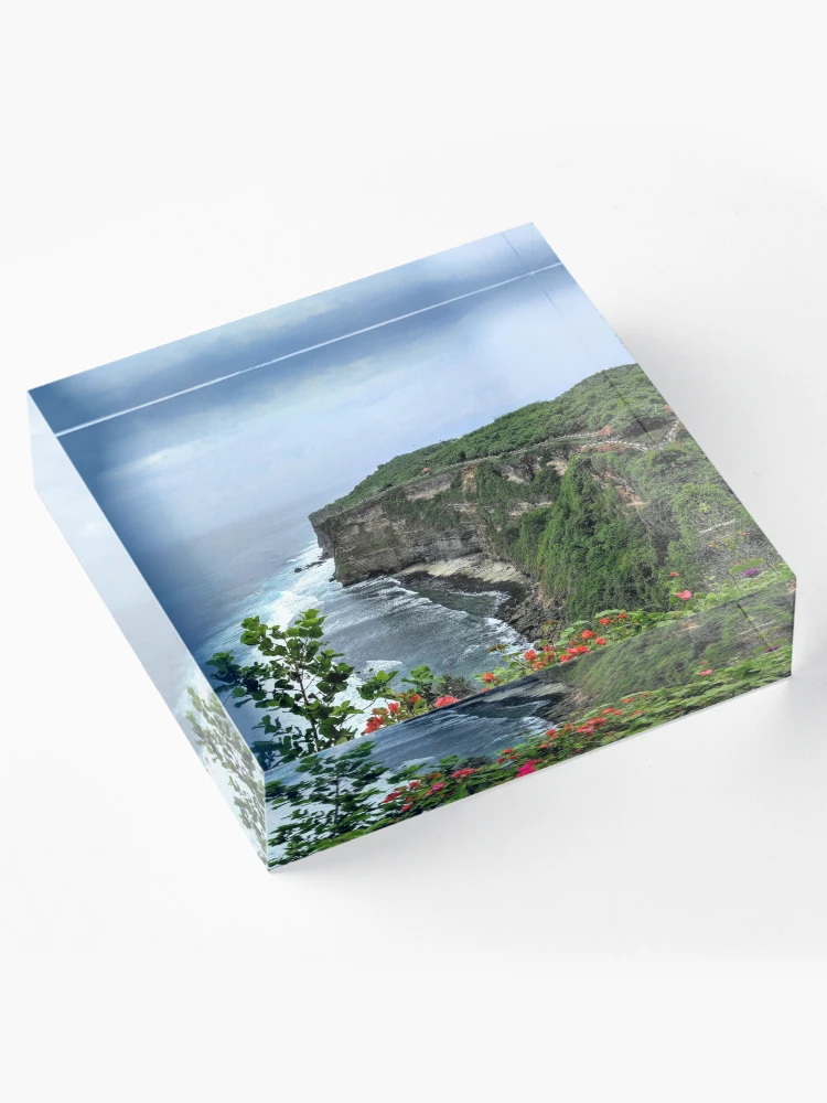 Thumbnail 4 of 5, Acrylic Block, Cliffs In Bali designed and sold by RajasIntuits.