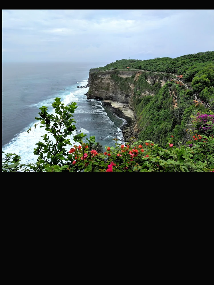 Thumbnail 4 of 4, Boxy T-Shirt, Cliffs In Bali designed and sold by RajasIntuits.