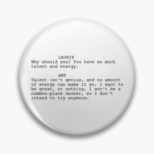 Item preview, Little Women (2019)- Screenplay Quote designed and sold by erinaceous.