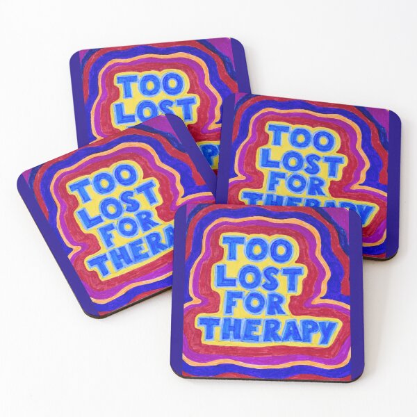Item preview, Colourful Lyric Design - Too Lost For Therapy designed and sold by JemimaS123.