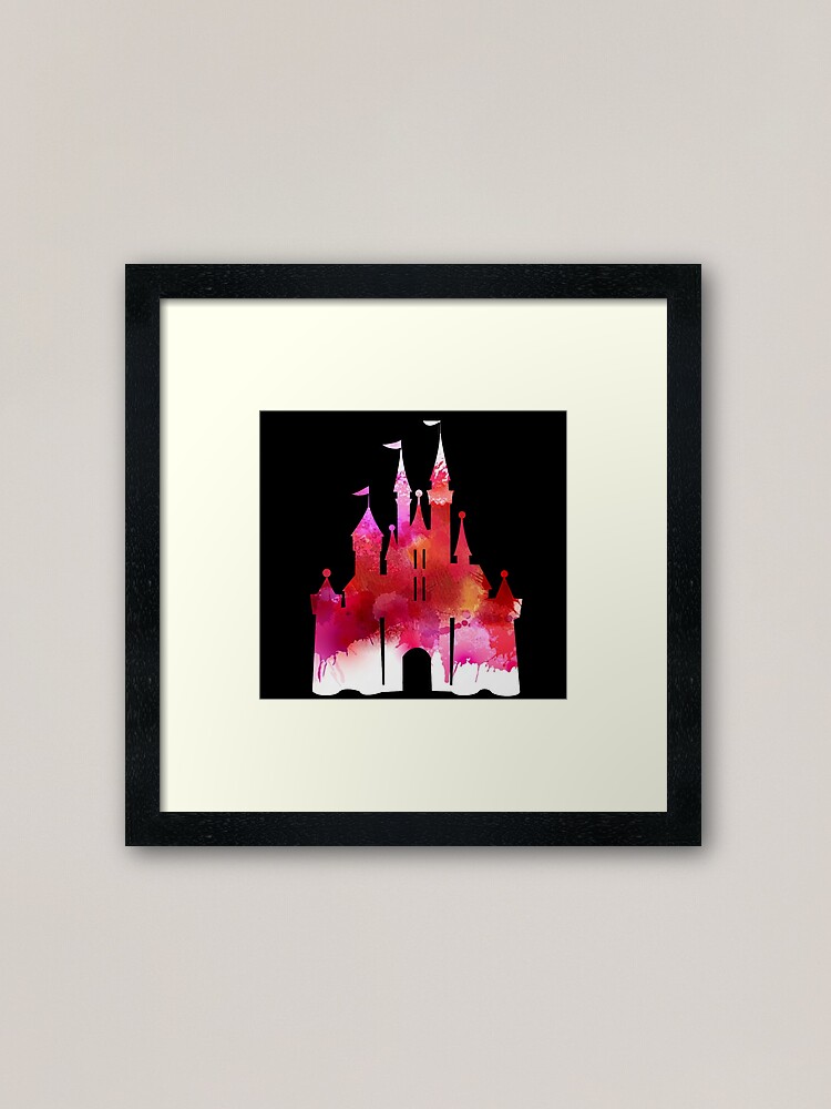 Pink Childhood Edit On Black Framed Art Print By Fairy Mother9 X Redbubble